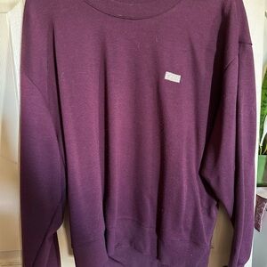 Elegant Purple Crew Neck Sweater